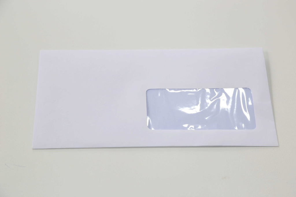 Enveloppe Blanc avec fenêtre(10*4.5) Droite 11*22